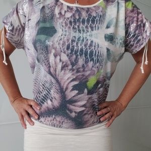 Custo Line Sexy Sparling Cream Dress